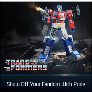 Optimus Prime Action Figure - Red, Blue, Silver